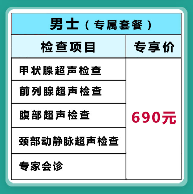 于国放教授亲诊体检套餐之男士版